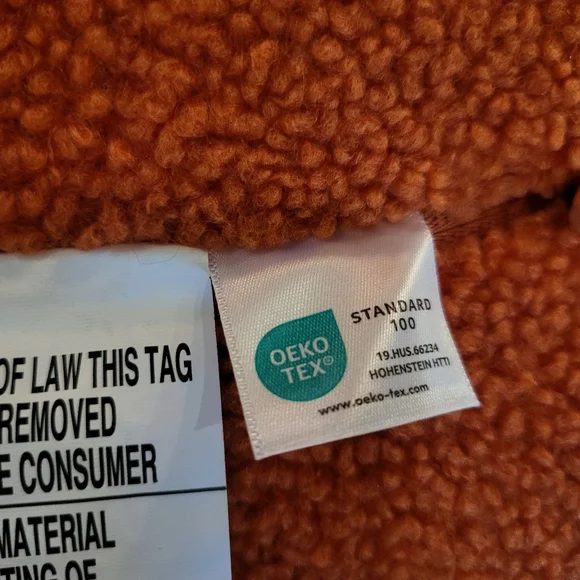 Sherpa Jack O Lantern Plush Pumpkin Pillow Halloween Decor NEW NWT - Picture 13 of 16